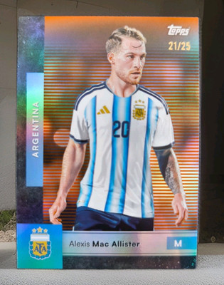Topps Alexis Mac Allister Argentinien 2026 #5 21/25 Fußball Trading Card