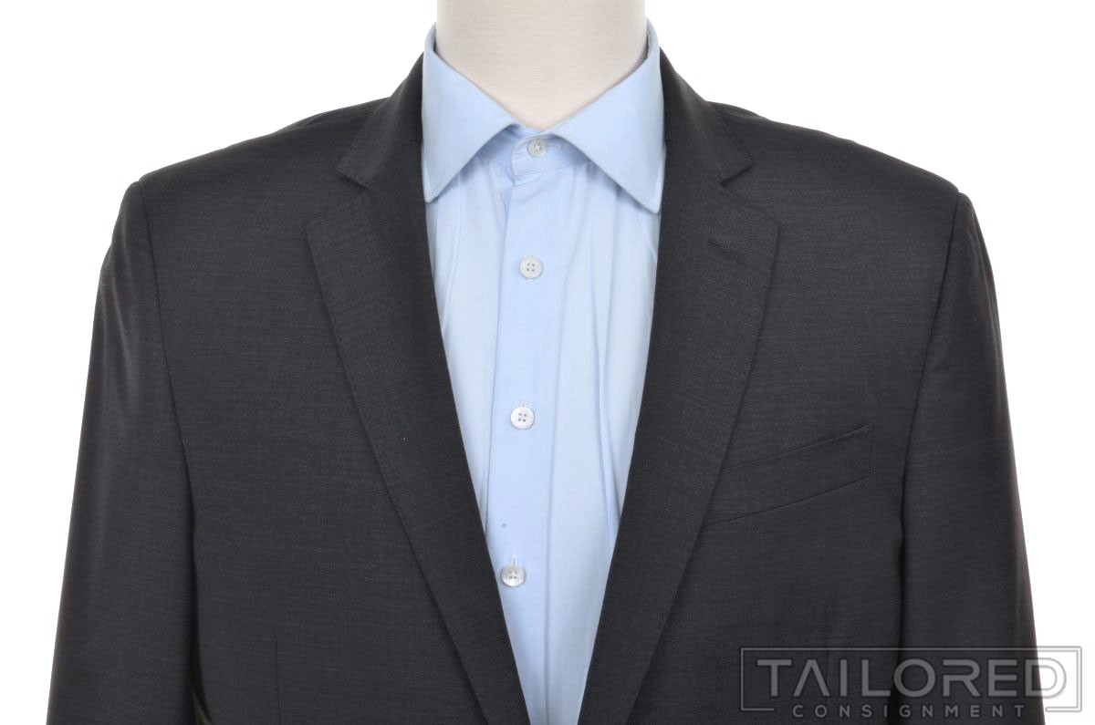 BROOKS BROTHERS Recent Solid Gray Wool Blend Jack… - image 2