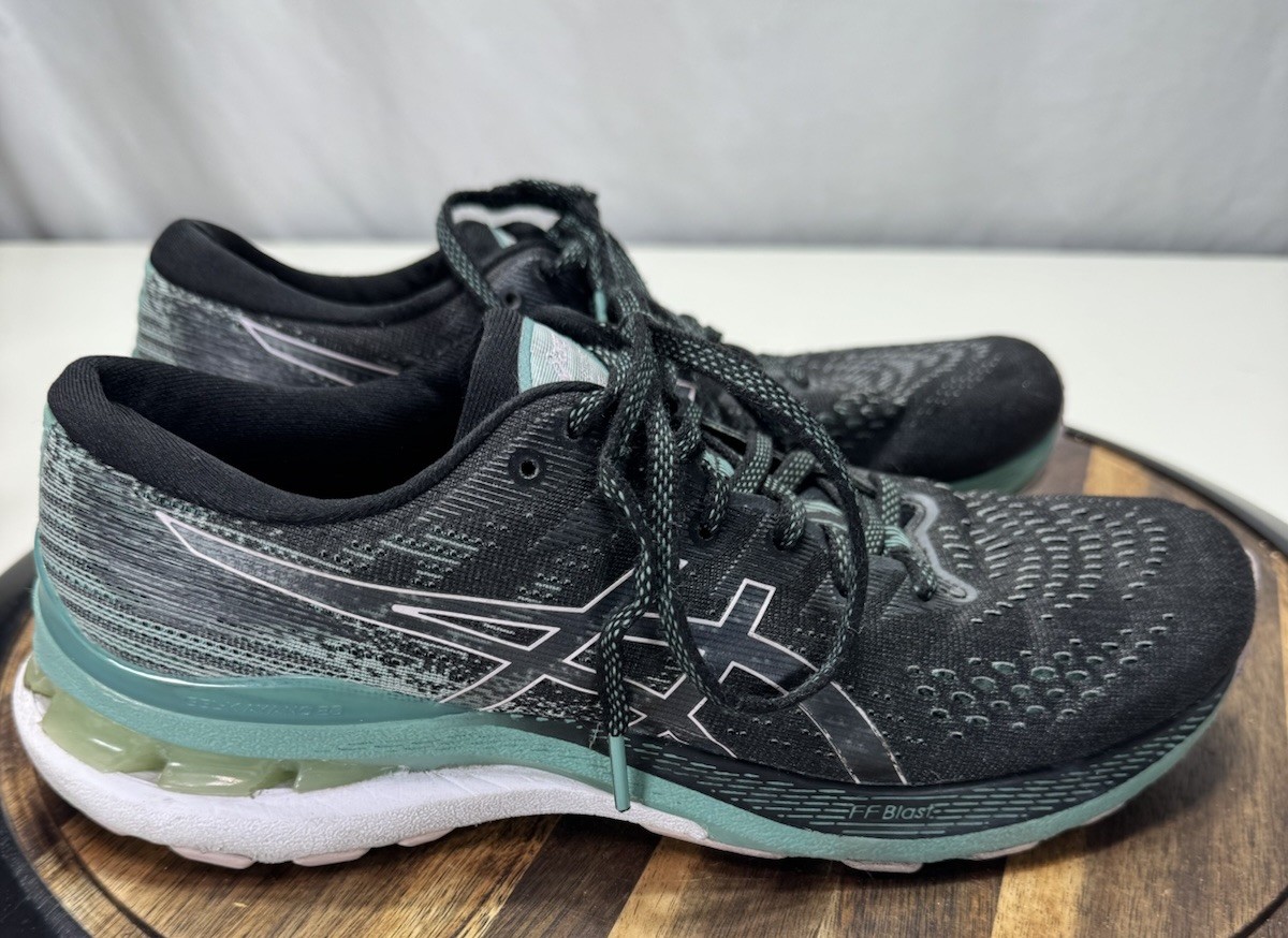 Asics SZ 9.5 Gel-Kayano 28 Women's Running Shoes Black Sage