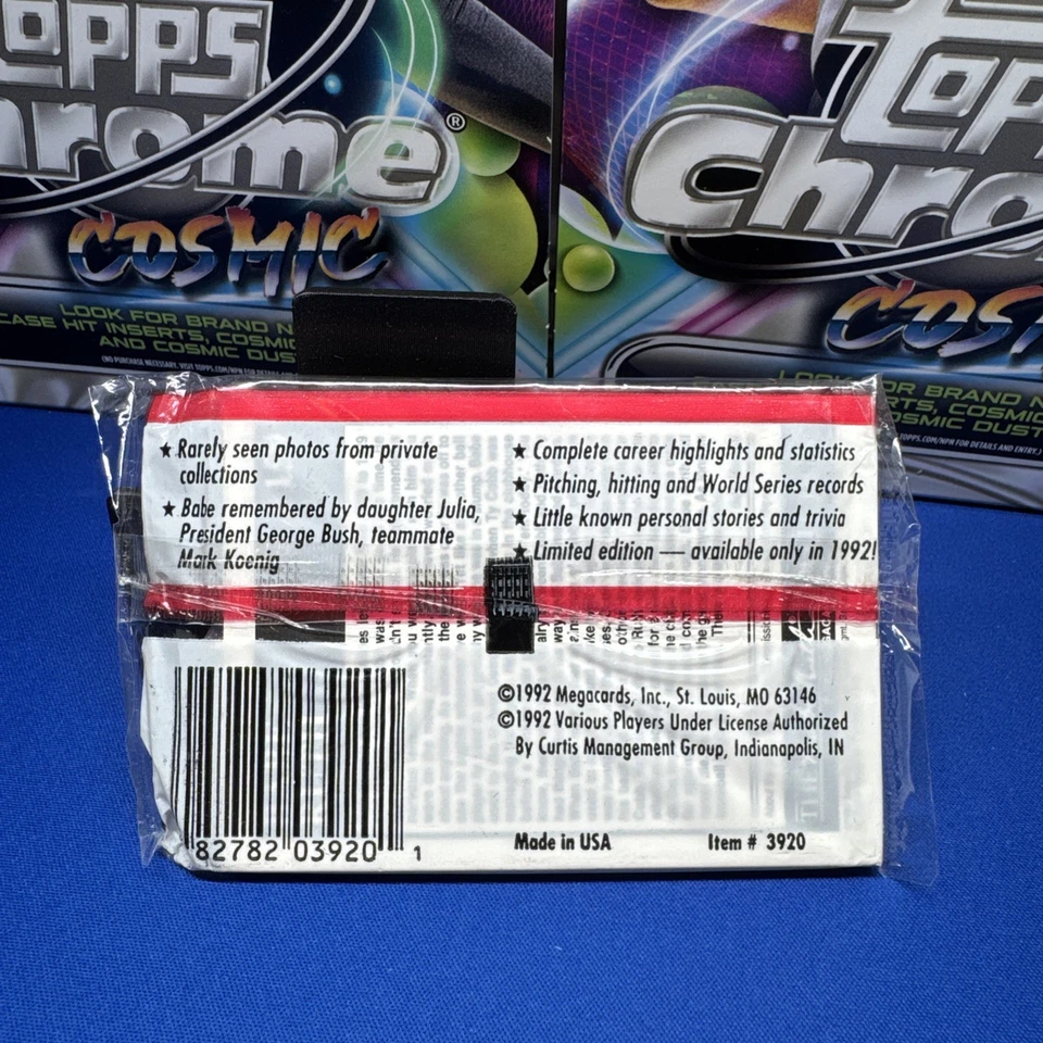 1992 Megacards The Babe Ruth Collection Factory Sealed One (1) Pack 10 Cards New - Image 2 of 2