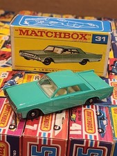 1964 Matchbox Lesney 31 Lincoln Continental Mint W Original Box