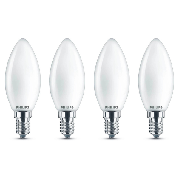 Philips Led Classic E14 Lampe 2,2W=25W Leuchtmittel 2700K Warmweiß GlüHbirne 4ER-image