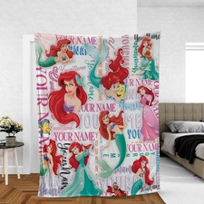 Personalized Disney Princess The Little Mermaid Ariel Fleece Blanket