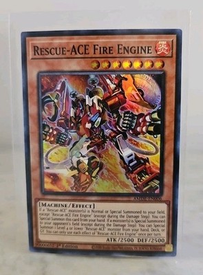 Yu-Gi-Oh! TCG: Rescue-ACE Fire Engine AMDE-EN006 - Super Rare - 1st Edition - NM