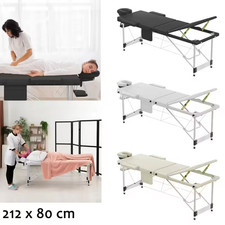 Table Massage Pliante Inclinable Réglable 8 Niveaux 230kg Max + Appui-tête + Sac