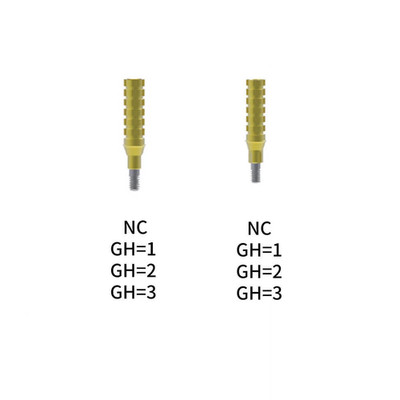 Straumann Compatible Temporary Abutment, 5 Heights 1-5mm for Crown & Bridge