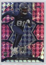2022 Panini Mosaic Rookies Pink Camo Mosaic Prizm Bo Melton #348 19b1