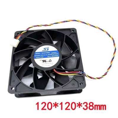 SG121238BS Double Ball Cooling Fan Fit for Antminer S7 S9 S11 E9+ L3+ T9+ M3/M10