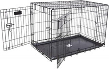 Products Two Door Provalue Wire Dog Crate, 42 Inch, for Pets 70-90 Lbs, with 5-P