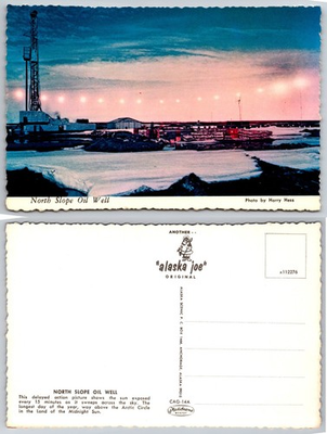 #ad Continental North Slope Oil Well Alaska Postcard $4.85
