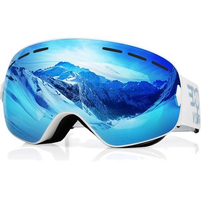 Hochwertige Snowboard Skibrille mit UV-Schutz und Anti-Beschlag -  für Winter...
