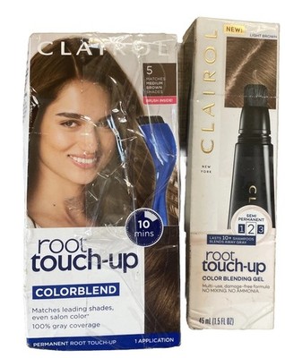 Clairol Root Touch-Up Semi-Permanent Hair Color Blending Gel Medium Light Brown