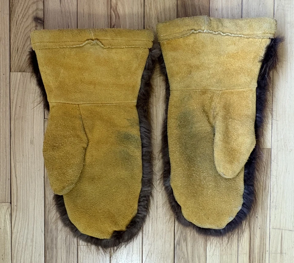 Мужские варежки из бобрового меха - Изображение 2 из 3