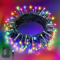 Lichterkette Innen AußEn 6M 60 LED Batterie USB 8 Modi IP65 Wasserdicht Bunt