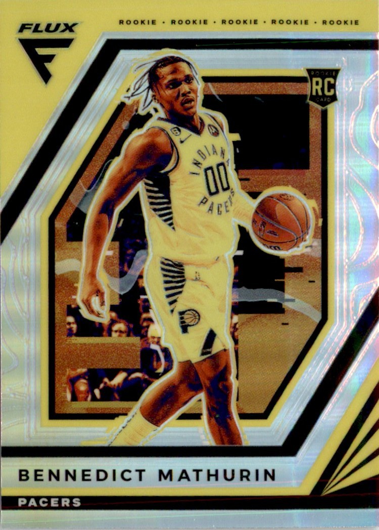 Bennedict Mathurin 2022-23 Panini Flux Silver Prizms RC #212 Indiana Pacers