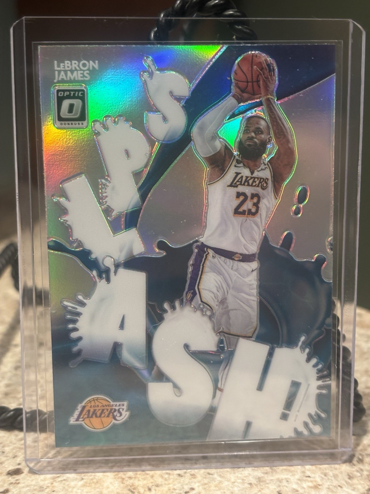 2020-21 Panini Donruss Optic Splash Insert LeBron James #13 Los Angeles Lakers …