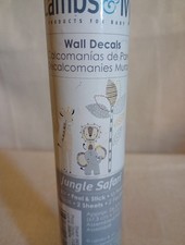 Lambs  Ivy Jungle Safari Gray/Tan Elephant/Giraffe Nursery Wall Decals/Stickers