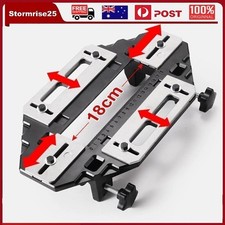 Wooden Door Hinge Jig Lock Guide Plate Router Bit Woodworking Slotting Locator