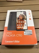 Brand New Consumer Cellular, Nokia C110, 32GB, Grey - Smartphone