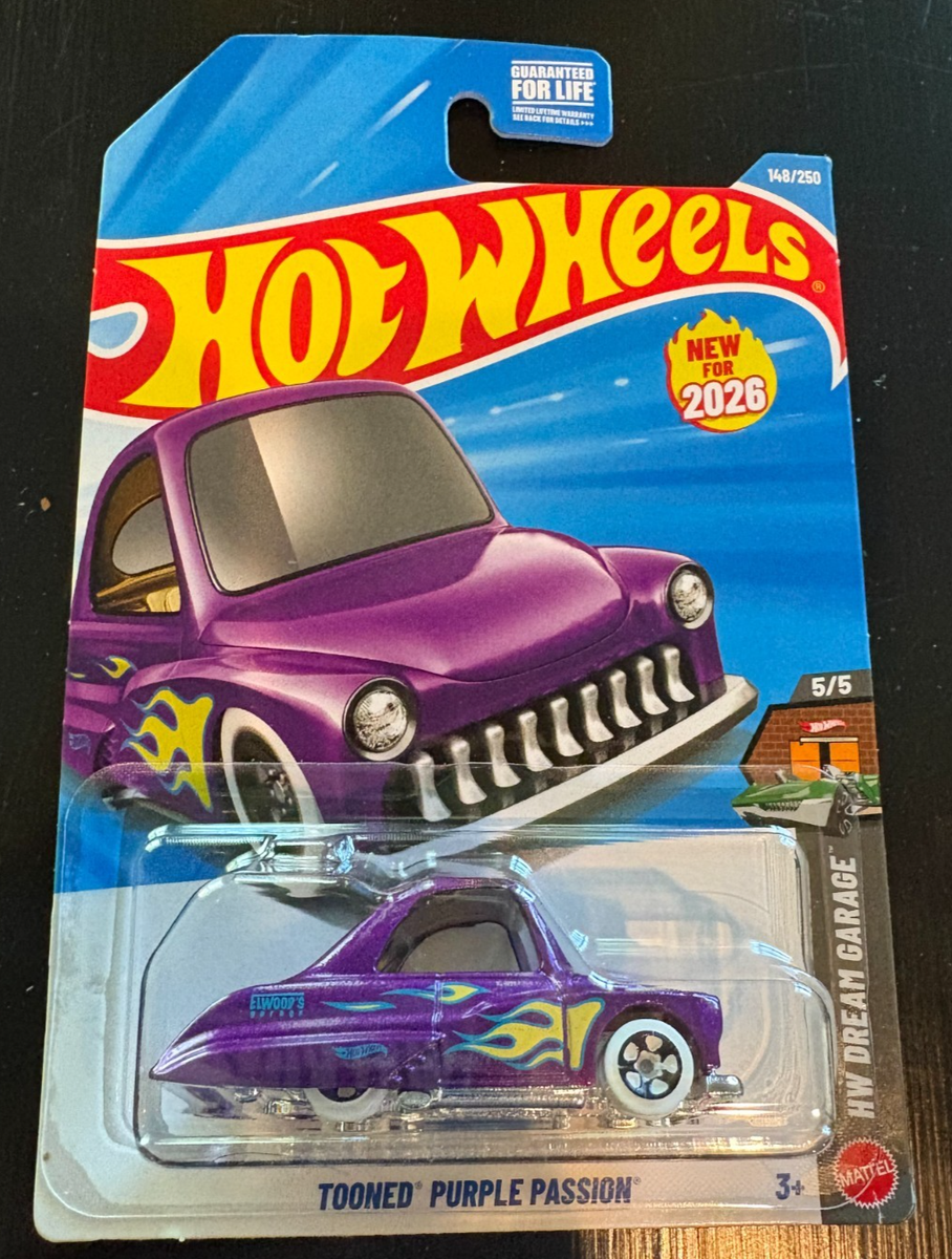 2026 HOT WHEELS TOONED PURPLE PASSION 5/5 HW DREAM GARAGE 148/250