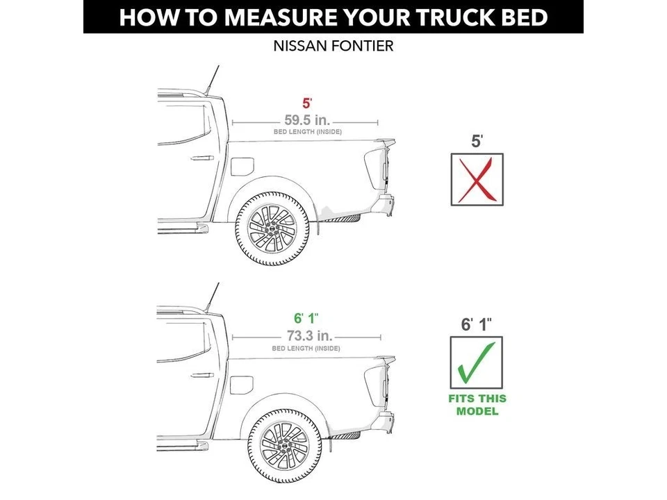 BAK Bakflip MX4 Folding Tonneau Cover fits 2005-2021 Nissan Frontier 6'1" Bed - Изображение 2 из 4