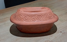 Ceramiche Pertenopee Terracotta Cooking roasting Pot Italian