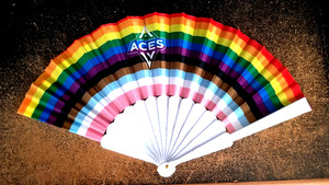 Las Vegas Aces WNBA Multicolored 2026 Pride Night Hand Fan- New!