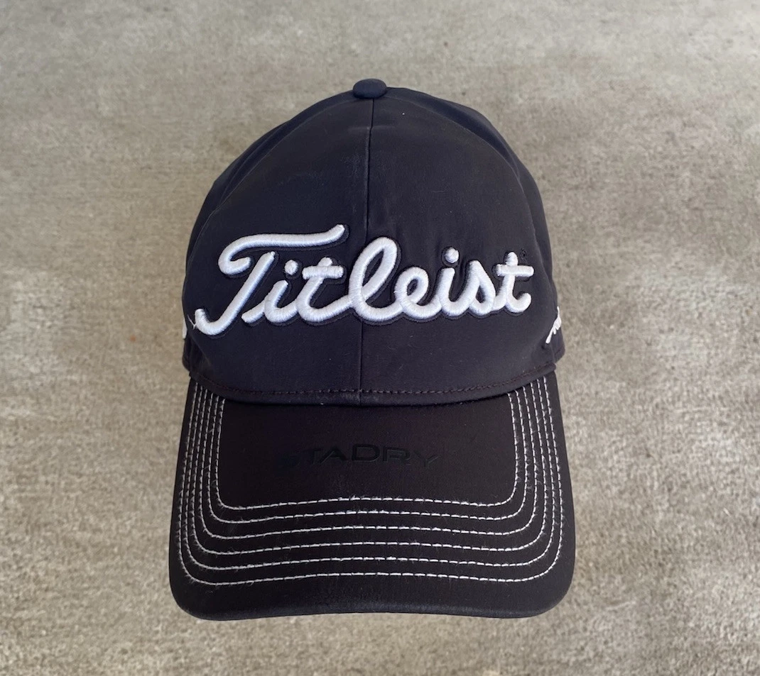 Titleist Golf Gray Stitched FJ Pro V1 Golf Hat Cap A-Flex Fit L/XL