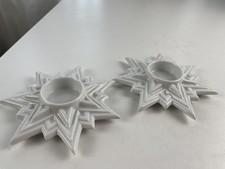 Hutschenreuther Kerzenst&auml;nder 2 St&uuml;ck je  14,5 x 3 cm 1 Wahl. Top Zustand