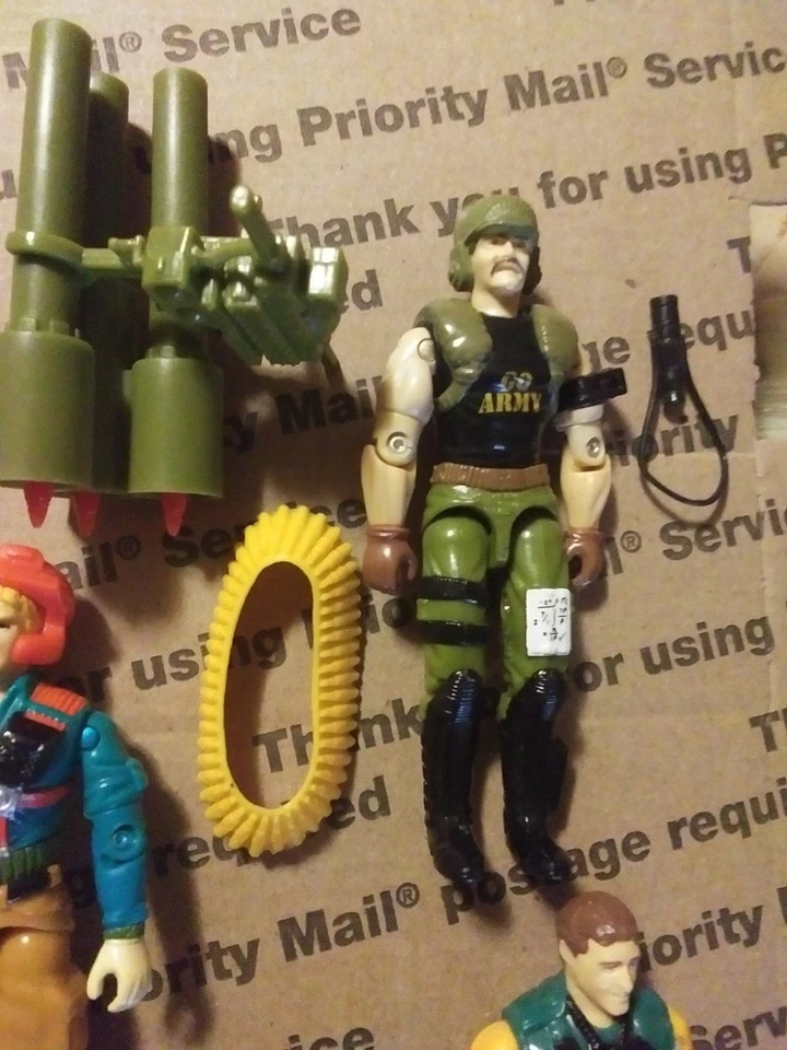 GI JOE ARAH 1988-1989 LOTE 3,75" CON BUDO, BACKBLAST, CENTRO DE LA CIUDAD, ¡SCOOP COMPLETO/CERCA! Foto 3 de 4