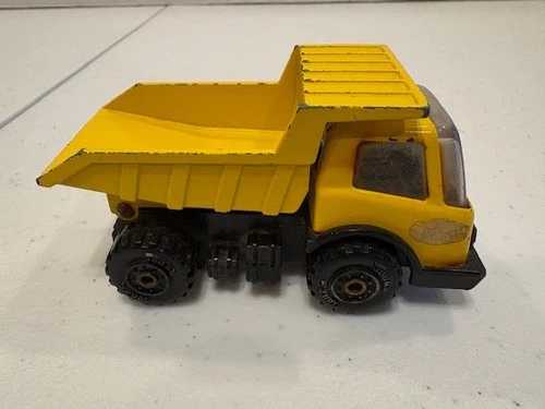 Vintage Tonka Mini Metal Yellow Dump Truck  Vehicle Pressed Steel Diecast
