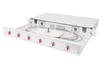 DIGITUS 1U Fiber Junction Box Equipped LC OM4 DN-96330-4