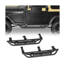 Side Step Bars Fit For Jeep Wrangler YJ 1987-1995, 5.8" Drop, Tube Slider Guard