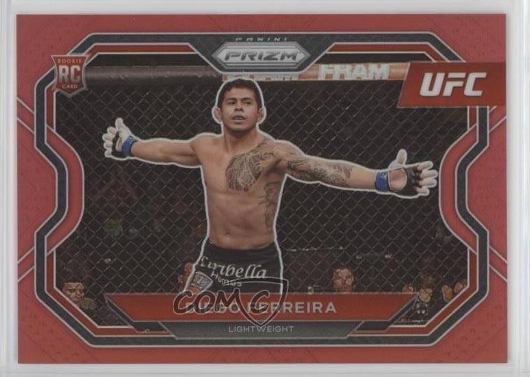 2021 Panini Prizm UFC Red Prizm 17/275 Diego Ferreira #164 03il
