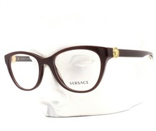 Versace Eyeglasses VE 3330 5386 Glasses Red Wine Plum Violet 53mm No Case