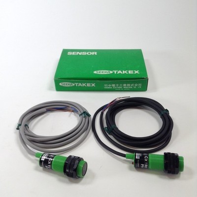 Seeka Takex CXT8PN Embedded Amplifier Photo Sensor M18 2M cable New NFP