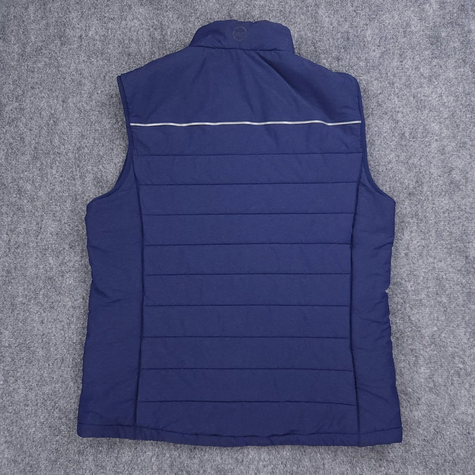 Мужской жилет Vineyard Vines Performance большой темно-синий утепленный стеганые карманы на молнии - Изображение 2 из 4