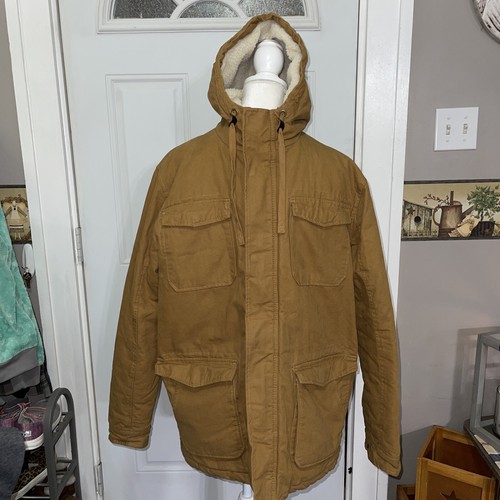 Canvas Brown Duck Coat Jacket Size 