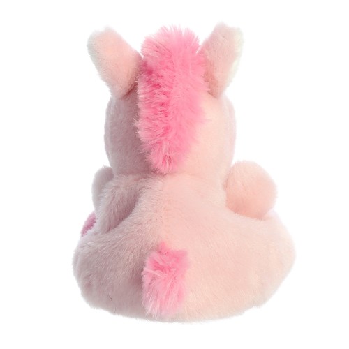 Aurora - Mini Pink Palm Pals - Palm Pals 5" Dolly Pink Unicorn - Stuffed Animal - Picture 4 of 4