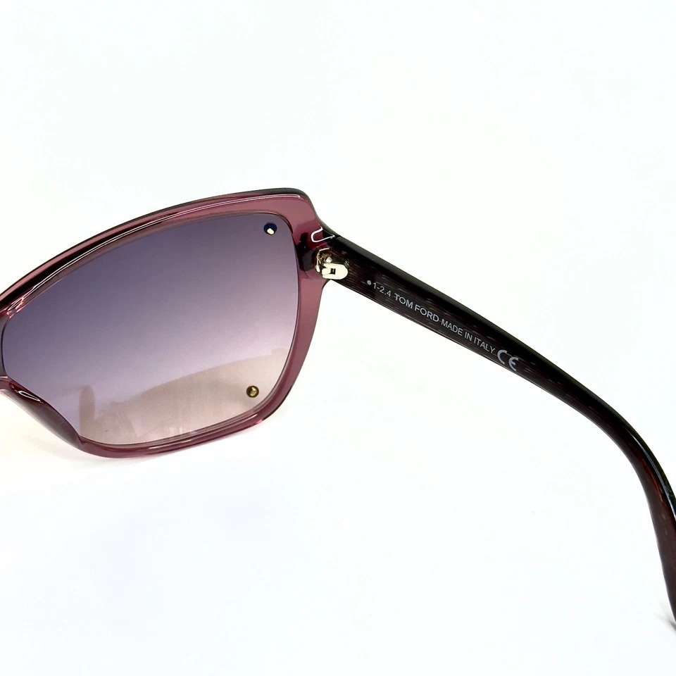 TOM FORD TF363 EKATERINA 71Z Red Wine Screw Visor Mask Sunglasses 363 Authentic - Image 4 of 4