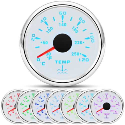 6 Gauge Set 85mm GPS Speedometer 0-80MPH Waterproof for Marine Boat Car Truck US - Picture 7 of 21
