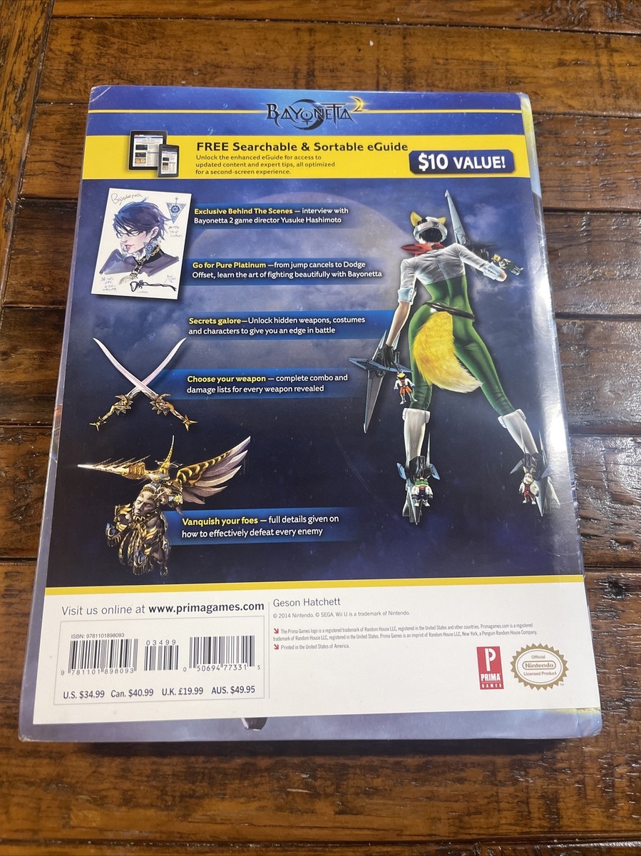 Bayonetta 2 Prima Official Game Guide, Hardcover NEW Bayonetta 2 Prima Official Game Guide, Hardcover NEW