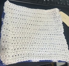 HANDMADE SET OF 2 CROCHET COTTON DISH CLOTHS OR WASH CLOTHS APPROX 8x10   NEW 
