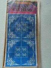 Armour Rub N Etch Stencils BUTTERFLY CORNERS glass acid etching 20-0176