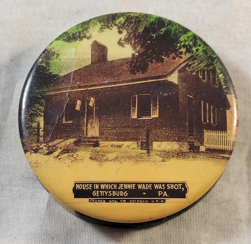 Vintage Gettysburg PA Civil War Souvenir Pillbox Little Round Top