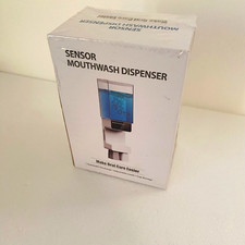 Automatic Mouthwash Dispenser Touchless 2 Cups Wall Mounted 3 Adjustable Levels