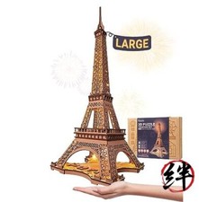 ROLIFE Three -dimensional puzzle glowing Eiffel Tower 53cm 164PCS LED Lights for