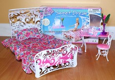 NUEVO MUEBLE DE CASA DE MUÑECAS FANCY LIFE Cabecero Dulce Sueño JUEGO DE DORMITORIO (2814)