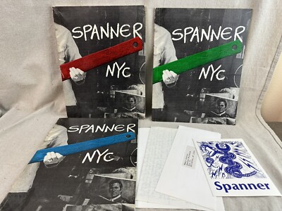 Spanner NYC Complete Magazine Set ~ Red / Green / Blue ~ NYC Art Scene 70 / 80 s