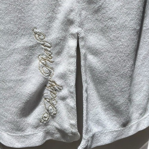 🌻Y2K Baby Phat weiß Frottee Neckholder Badeanzug Überwurf Größe Medium - Bild 5 von 10